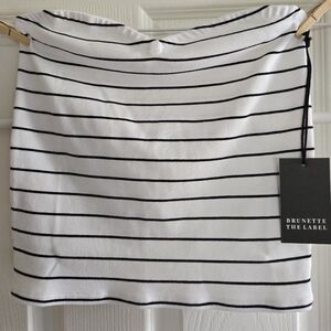 Brunette the Label Ribbed Tube Top M/L